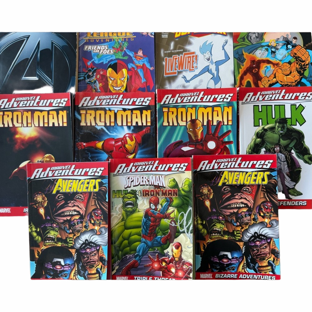 Marvel Adventures Super Hero Comic Set Graphic Novels Young Readers + Extras